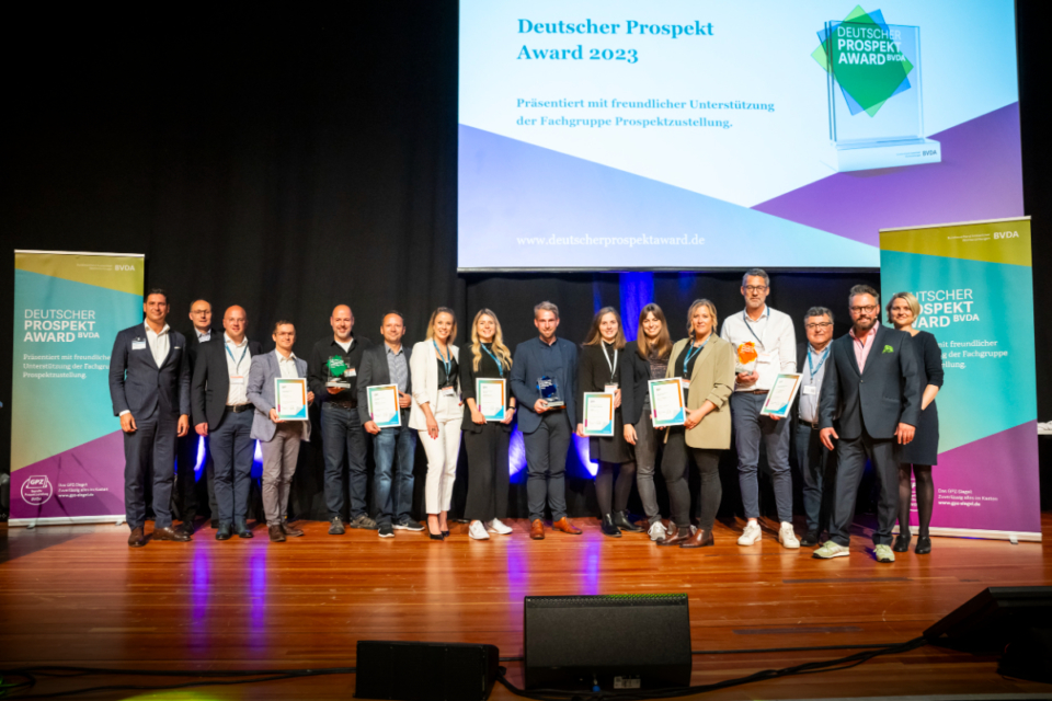 Preisträgerinnen und Preisträger des Deutschen Prospekt Awards 2023