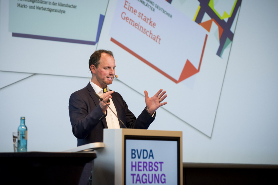 BVDA-Geschäftsführer Dr. Jörg Eggers hob die Wichtigkeit einer starken und geschlossenen Gemeinschaft hervor. Foto: BVDA / Bernd Brundert