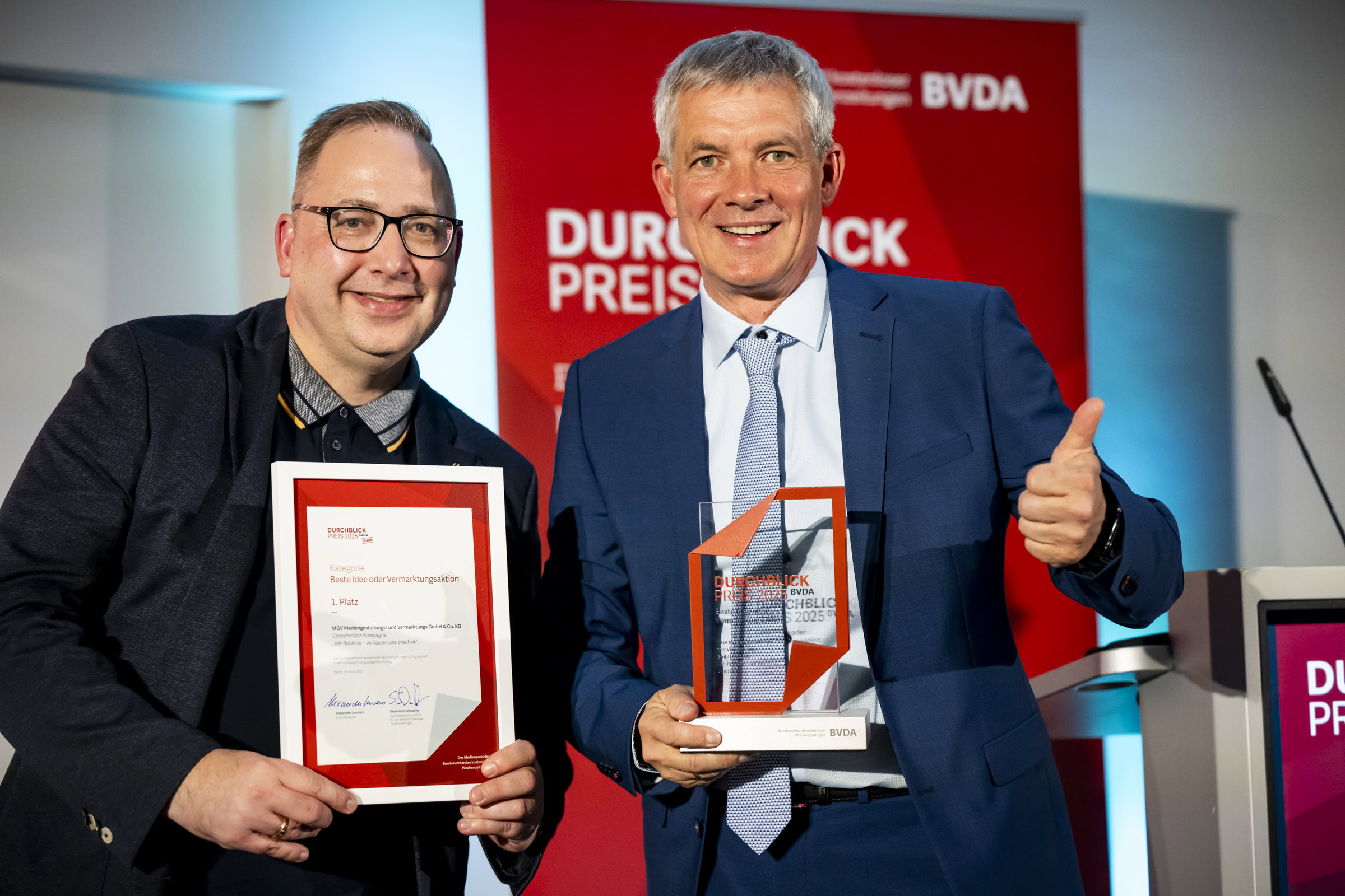 Durchblick 25 MGV Mediengestaltungs und Vermarktungs GmbH ©BVDA Bernd Brundert